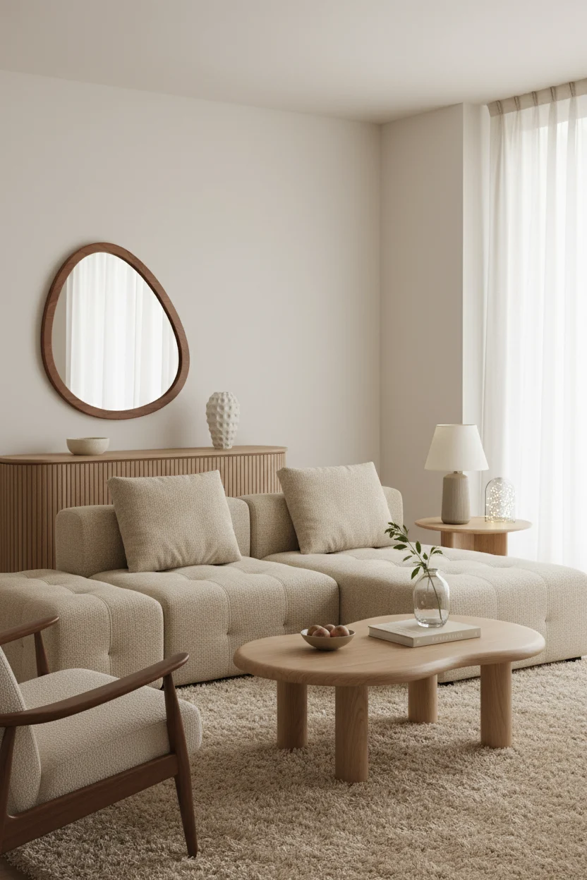 Minimalismo Cálido y Orgánico: una estancia comprable
